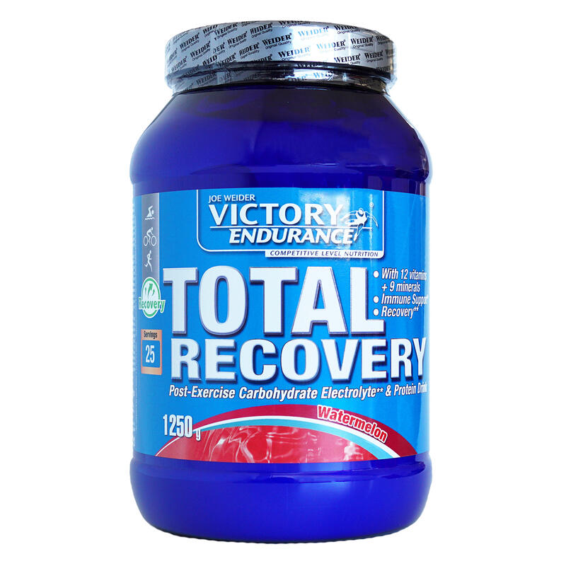 Victory Endurance Total recovery maximiza la recuperación del entrenamiento enriquecido con electrolitos y vitaminas sabor sandía vanilla 1250 gramo 1250g