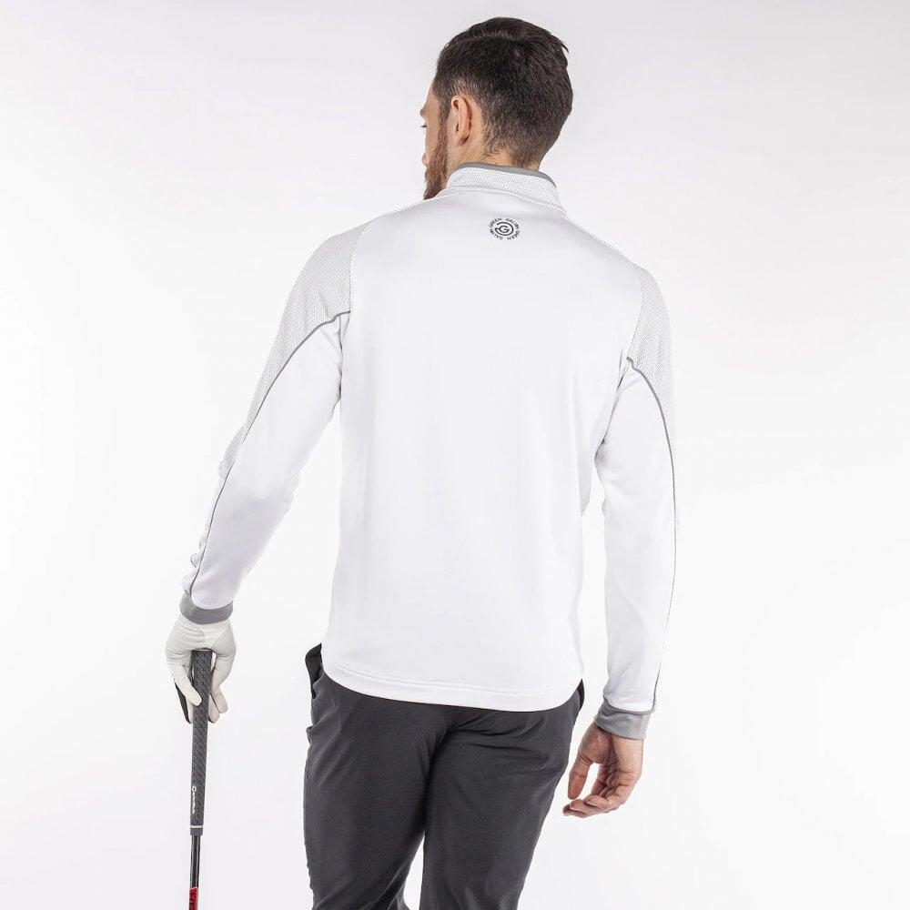 Galvin Green Daxton 1/2 Zip Insula Top White/Grey/Shark 3/3