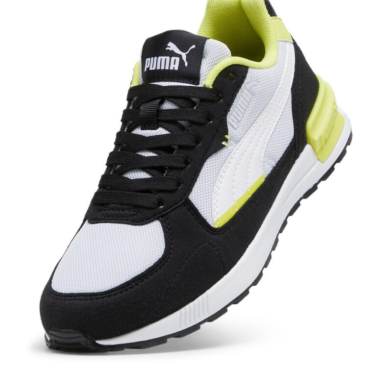 Zapatillas Niños Graviton PUMA Silver Mist White Black Lime Sheen Gray |  Decathlon