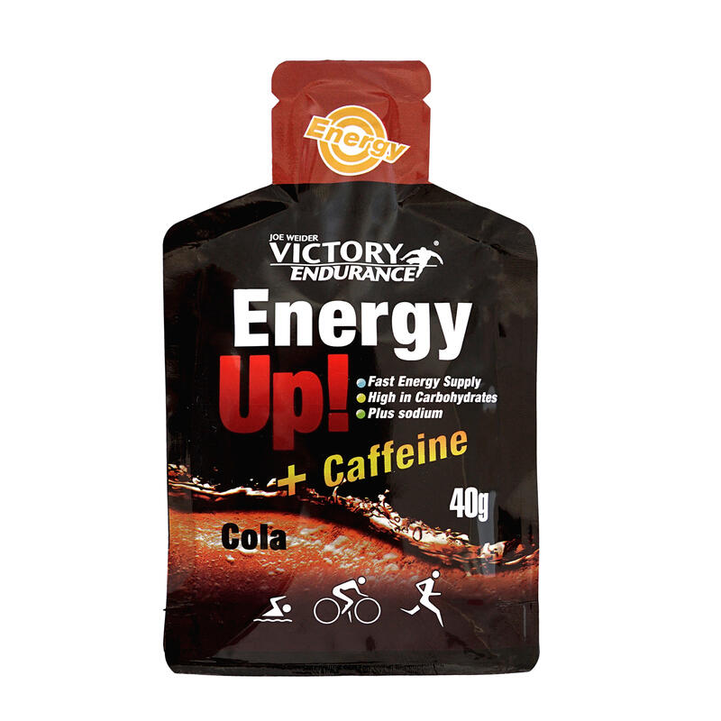 Victory Endurance Energy Up Gel con cafeína 24 geles x 40g Sabor Cola.