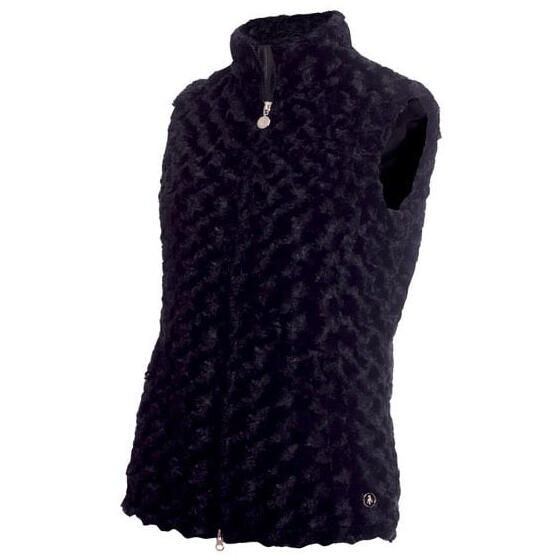 Green Lamb KATHERINE FUN FUR GILET - NAVY 1/3