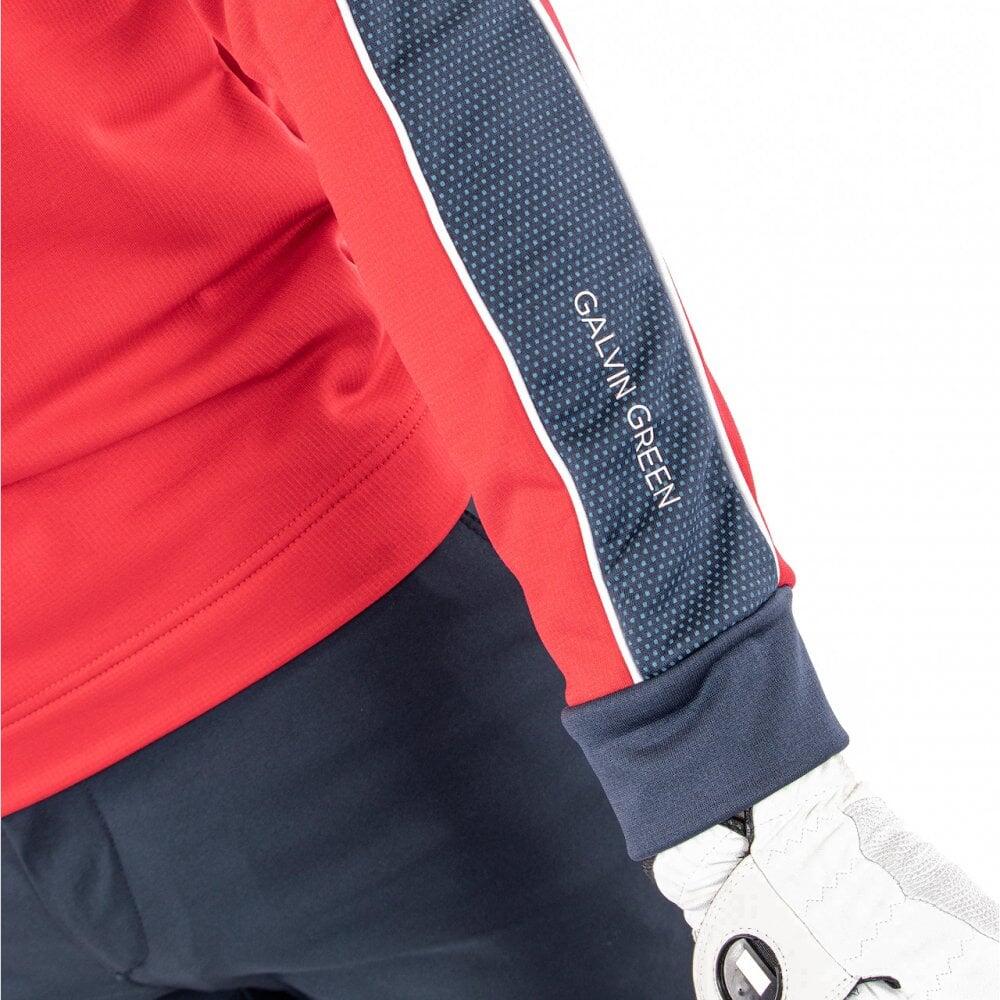 Galvin Green Daxton 1/2 Zip Insula Top Red/Navy/White 4/5
