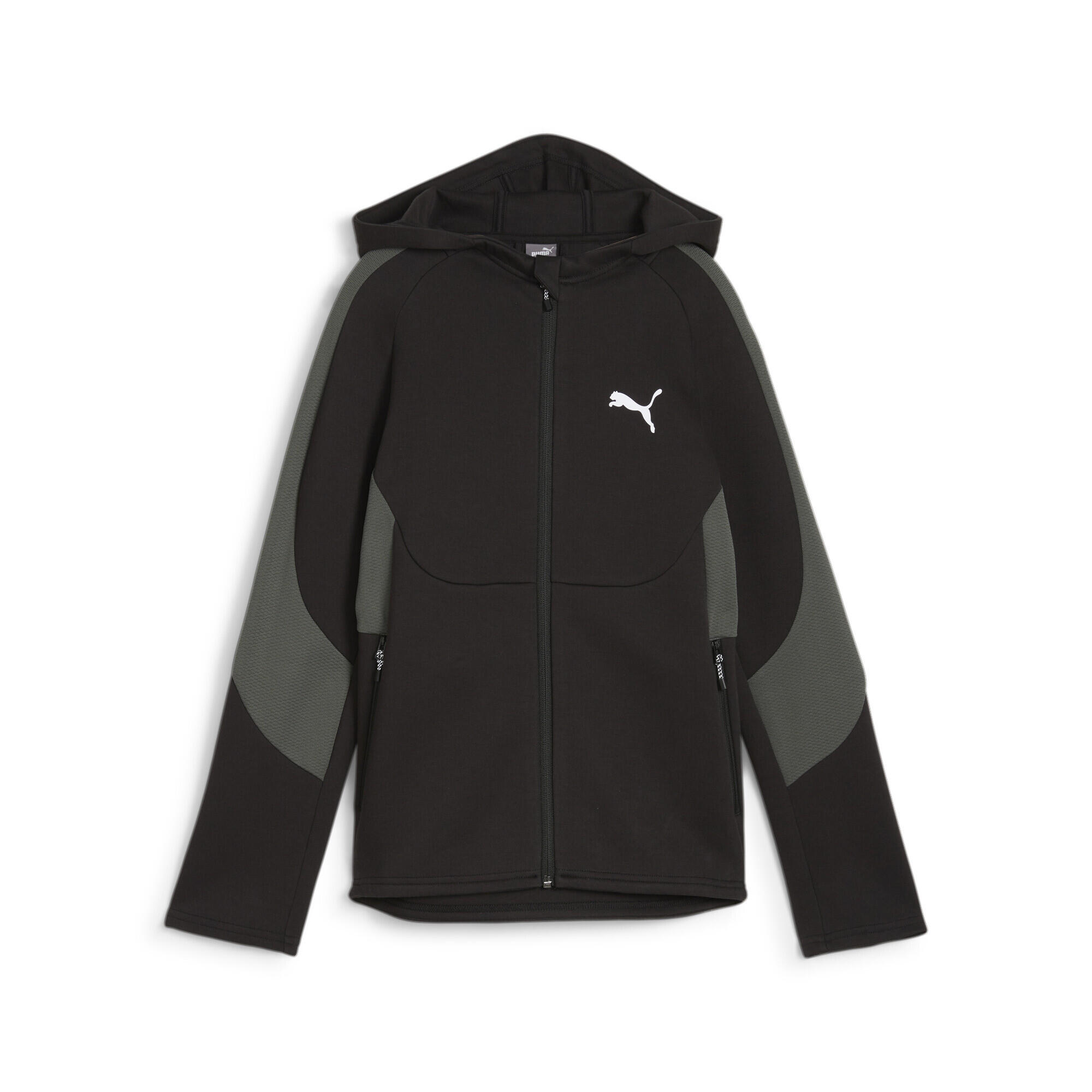 Puma - Veste Zippée À Capuche Evostripe Enfant Et Adolescent Puma Black - Pull - Noir -  8 À 10 Ans - Decathlon
