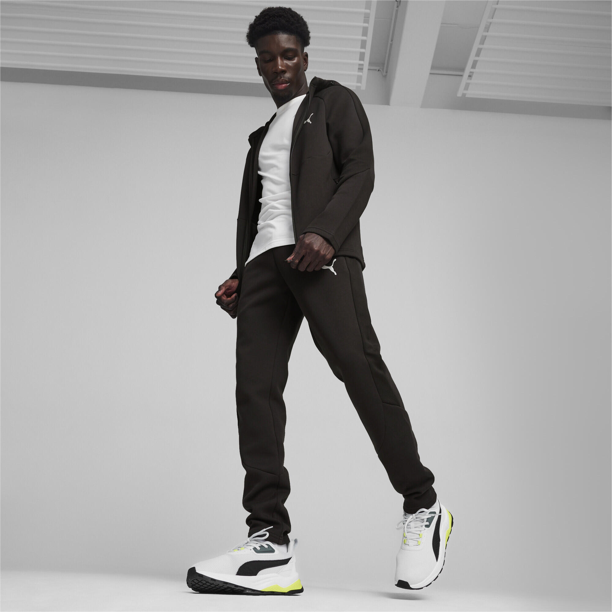 Męskie spodnie dresowe EVOSTRIPE PUMA Black 3/7