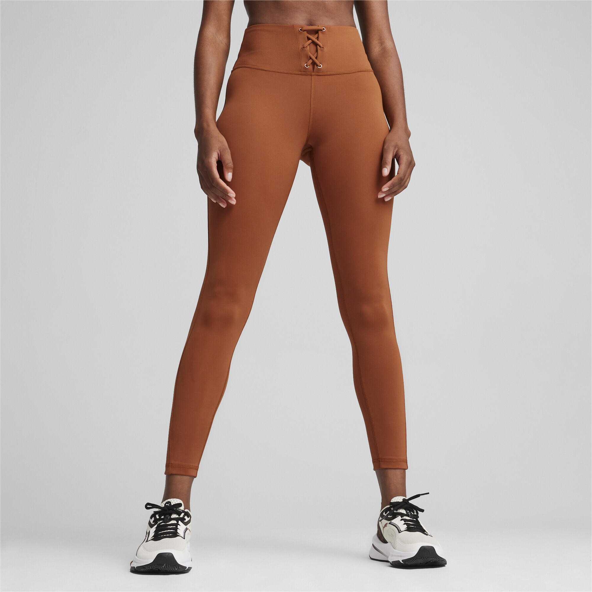 PANTALONI ADERENTI DA TRAINING CLOUDSPUN A COSTE DA DONNA PUMA Teak Brown 2/7