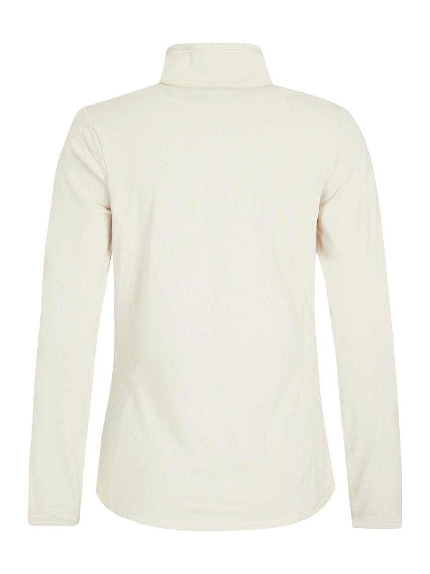 W Fabriz 1/4 Zip Top - Trui - 106_kitoffwhite - dames - Pisteskiën 3/6