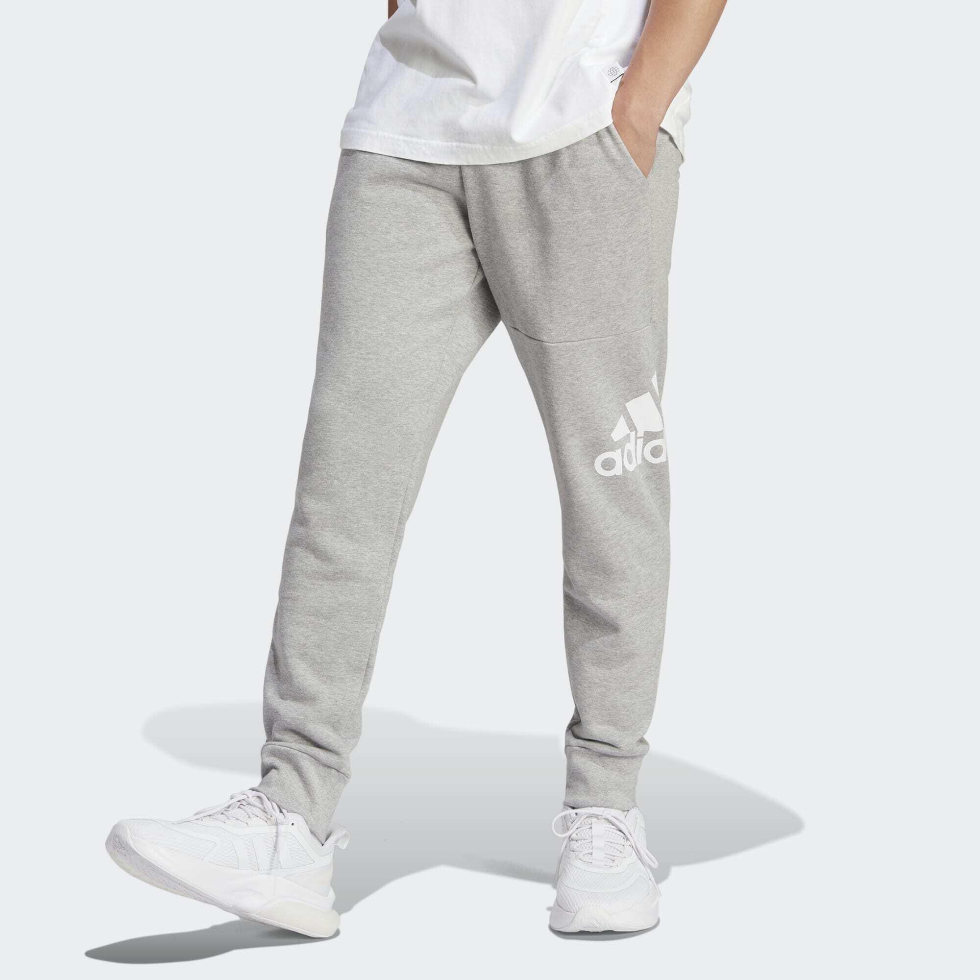 Essentials French Terry Tapered Cuff Logo Pants 1/6