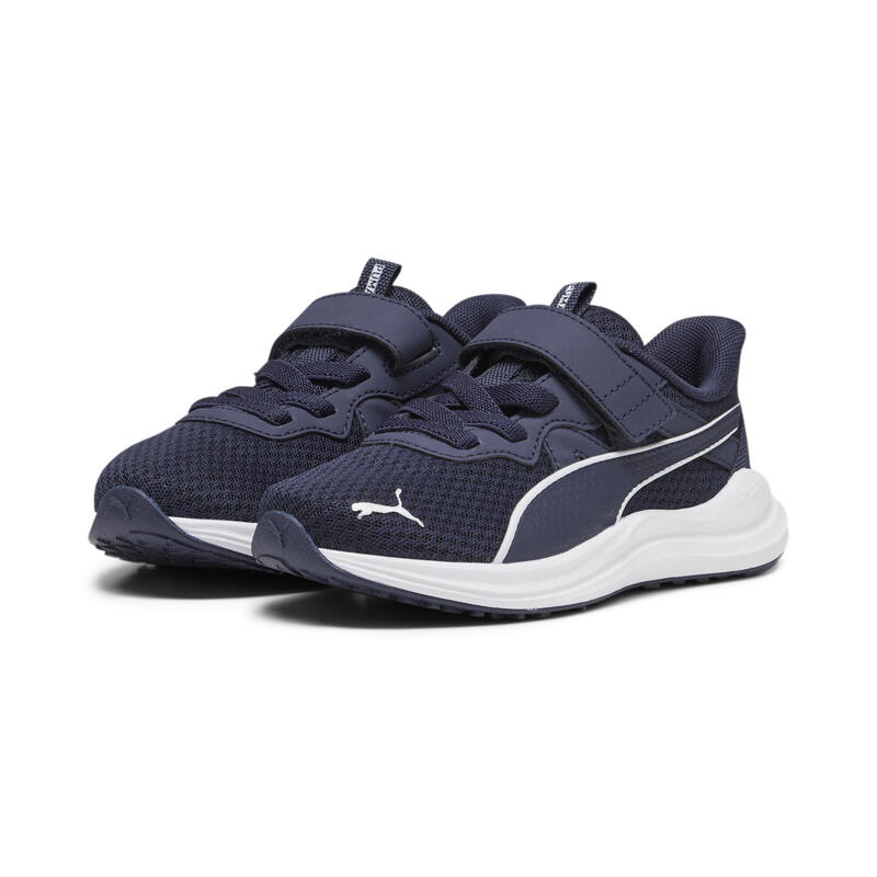 Dětské běžecké boty Reflect Lite PUMA Navy White Silver Blue Metallic