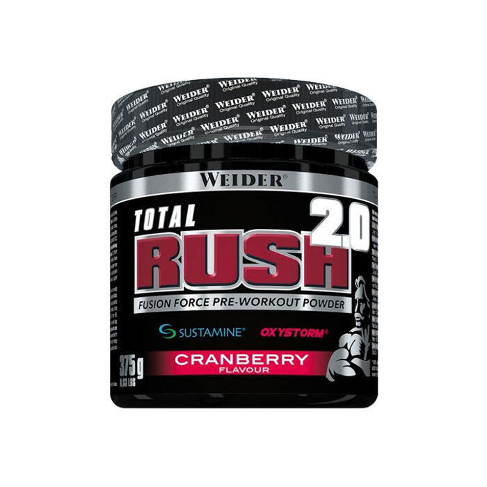 Weider - Weider Total Rush 2.0 375 gr - Con cafeína -  Sabor: Arándano