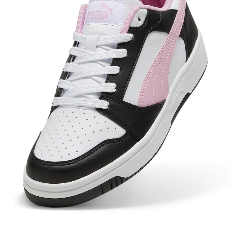 Rebound V6 Low Sneakers Erwachsene PUMA Black Pink Lilac White