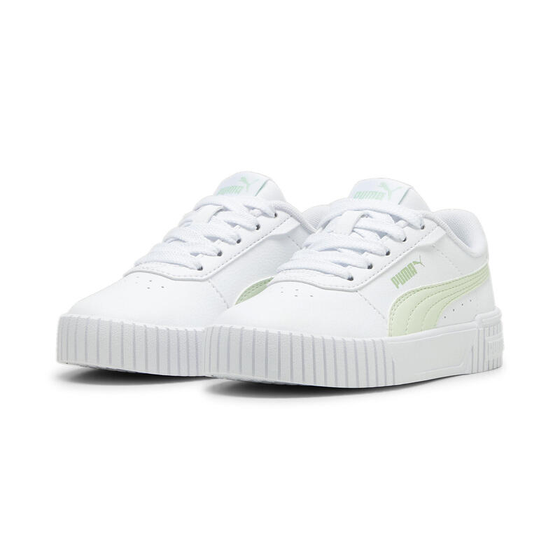 Pantofi Carina 2.0 Copii PUMA White Green Illusion Pure