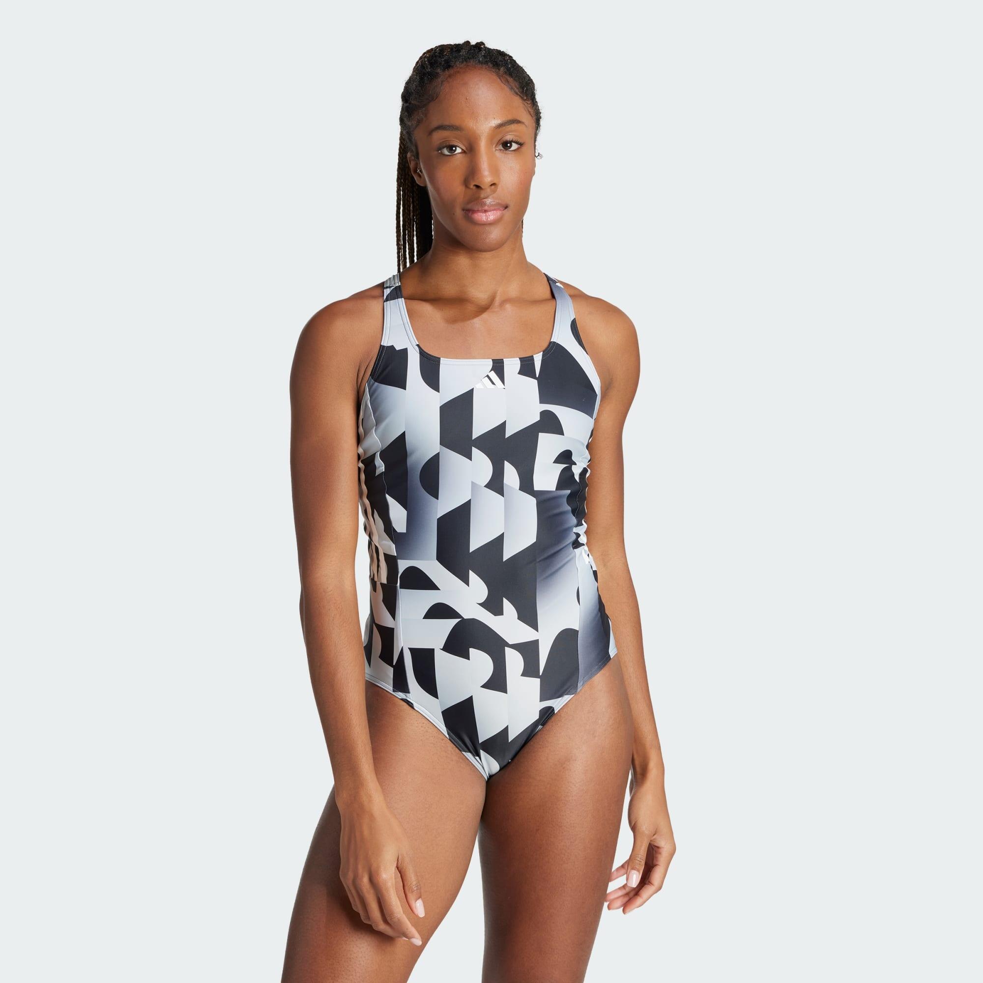 ADIDAS 3-Stripes Graphic V-Back Swimsuit