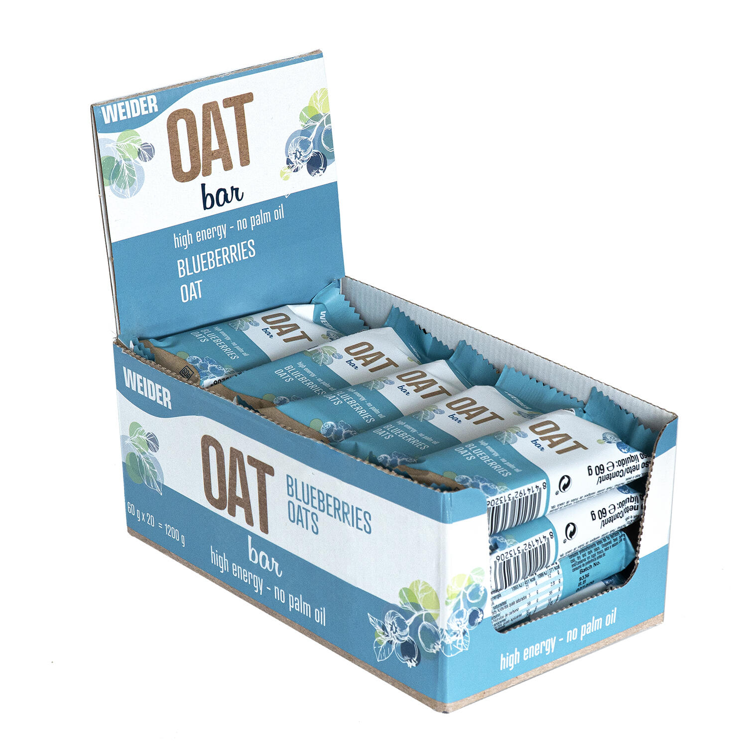Weider - Oat Bar - 1 x 60 g - Barritas enegética de avena 2/5