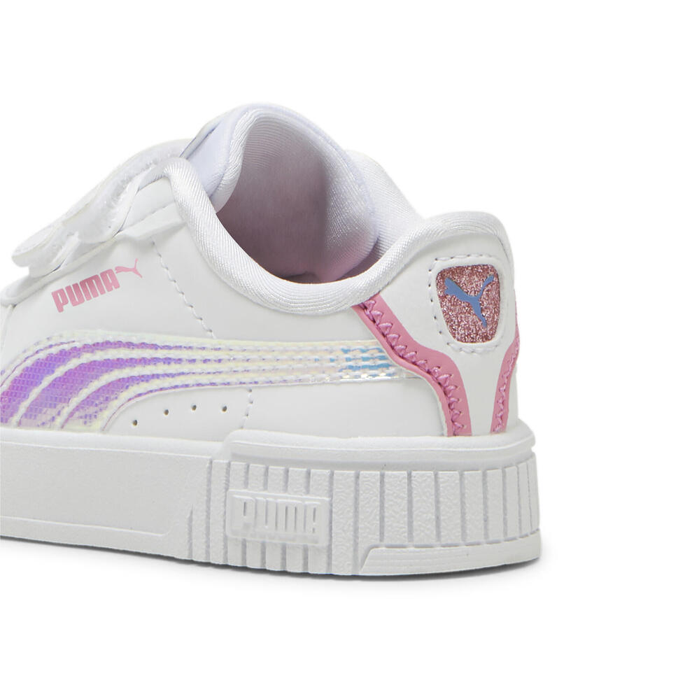 Sneakersy dziecięce Carina 2.0 Deep Dive PUMA White Blue Skies Fast Pink