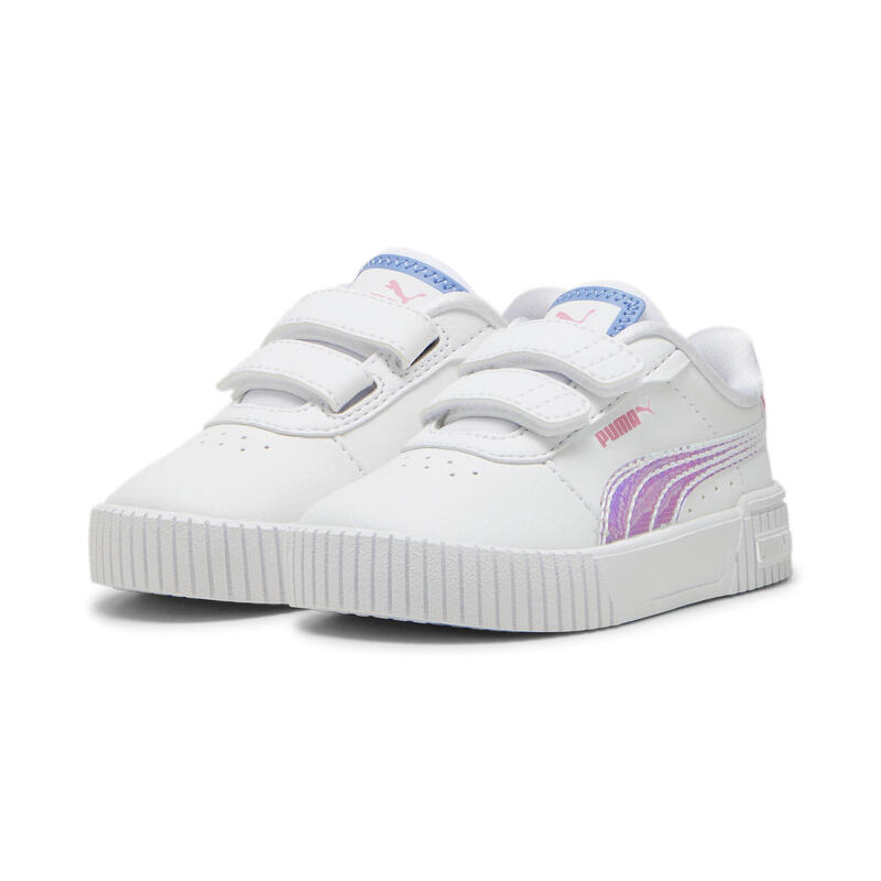 Zapatillas Carina 2.0 Deep Dive para bebé PUMA White Blue Skies Fast Pink