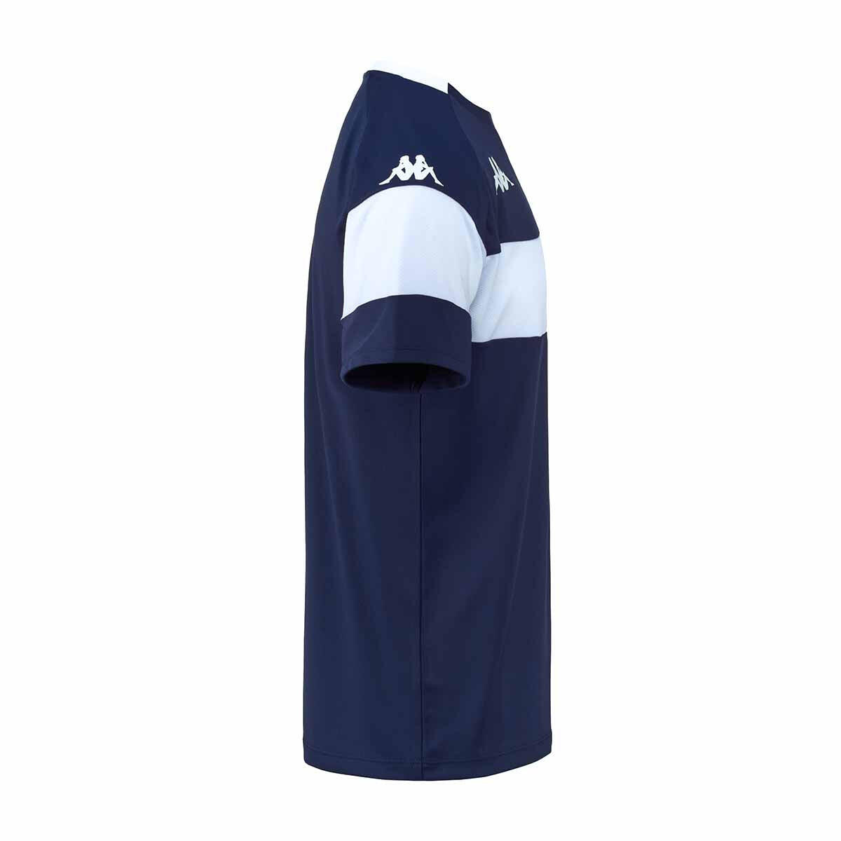 T-shirt da bambino in poliestere blu da calcio 2/5