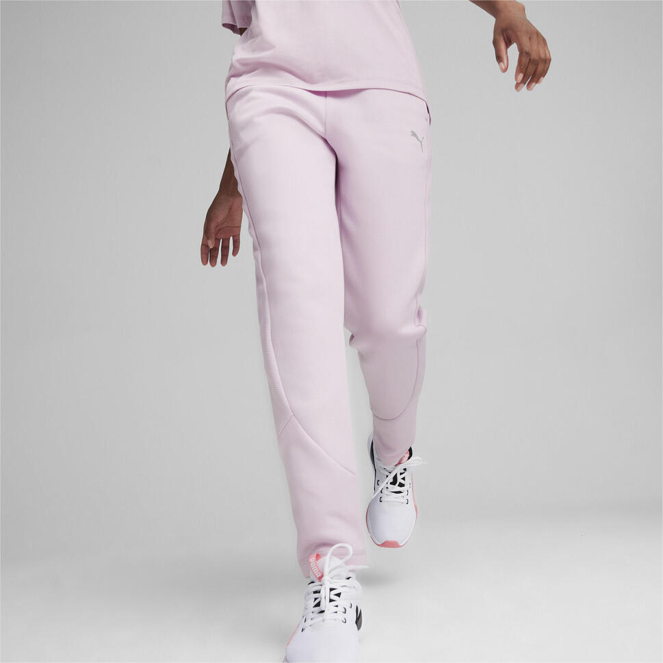 Damskie spodnie EVOSTRIPE z wysokim stanem PUMA Grape Mist Purple