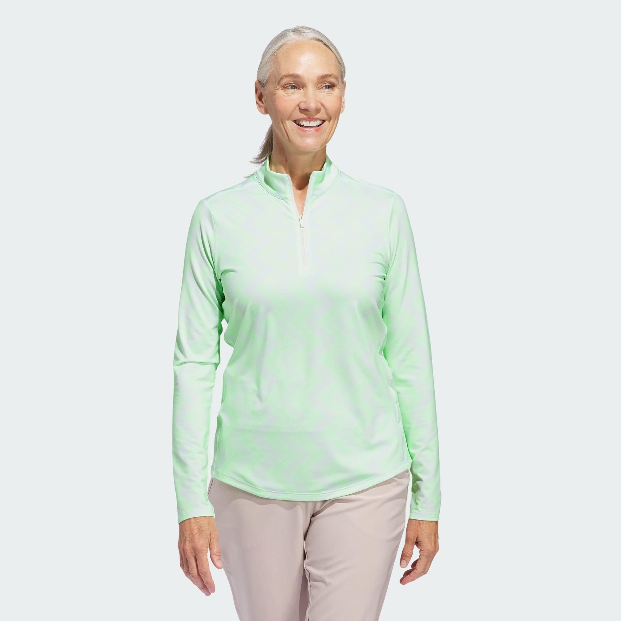 ADIDAS Women's Ultimate365 Printed Quarter-Zip Mock