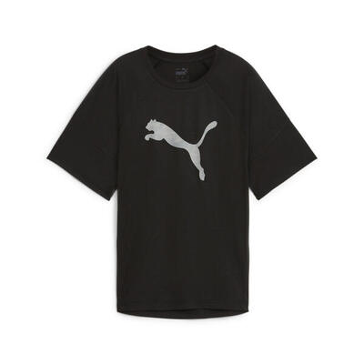 Evostripe t-shirt met graphic voor dames puma black