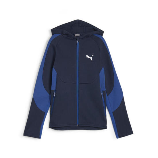 Veste zippée à capuche EVOSTRIPE Enfant et Adolescent PUMA Club Navy Blue