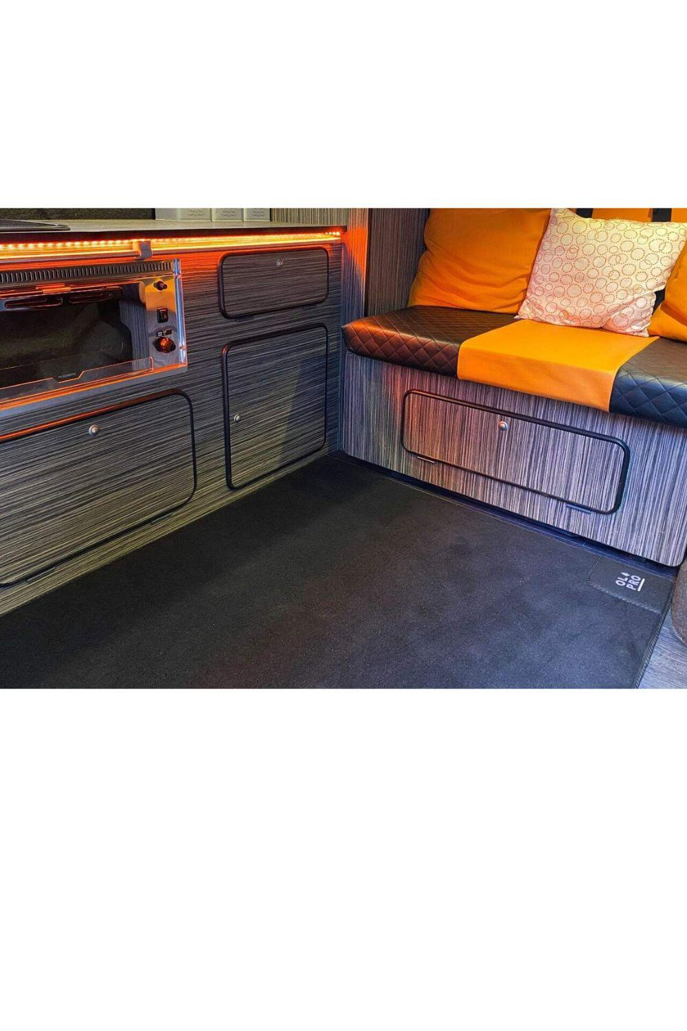 OLPRO Rear Campervan Living Area Carpet 1m x 1m 2/4