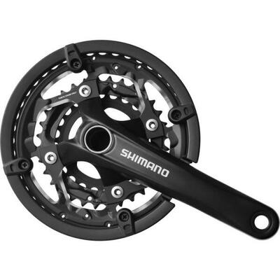 Crankstel trekking fc-t551 3x10 speed - 175/48-36-26t - incl. bb52 - zwart