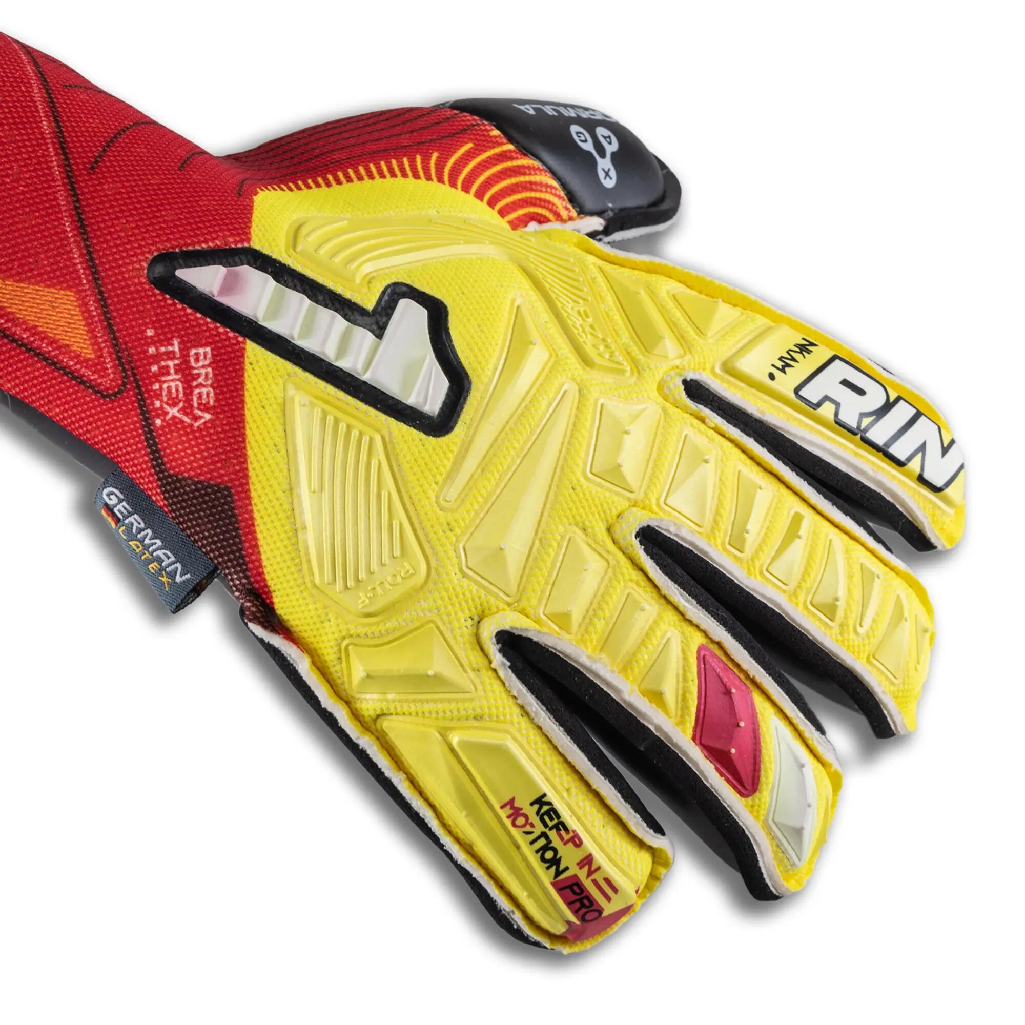 Gants De Gardien De But Adulte Rinat Nkam Pro Jaune/rouge 2/7