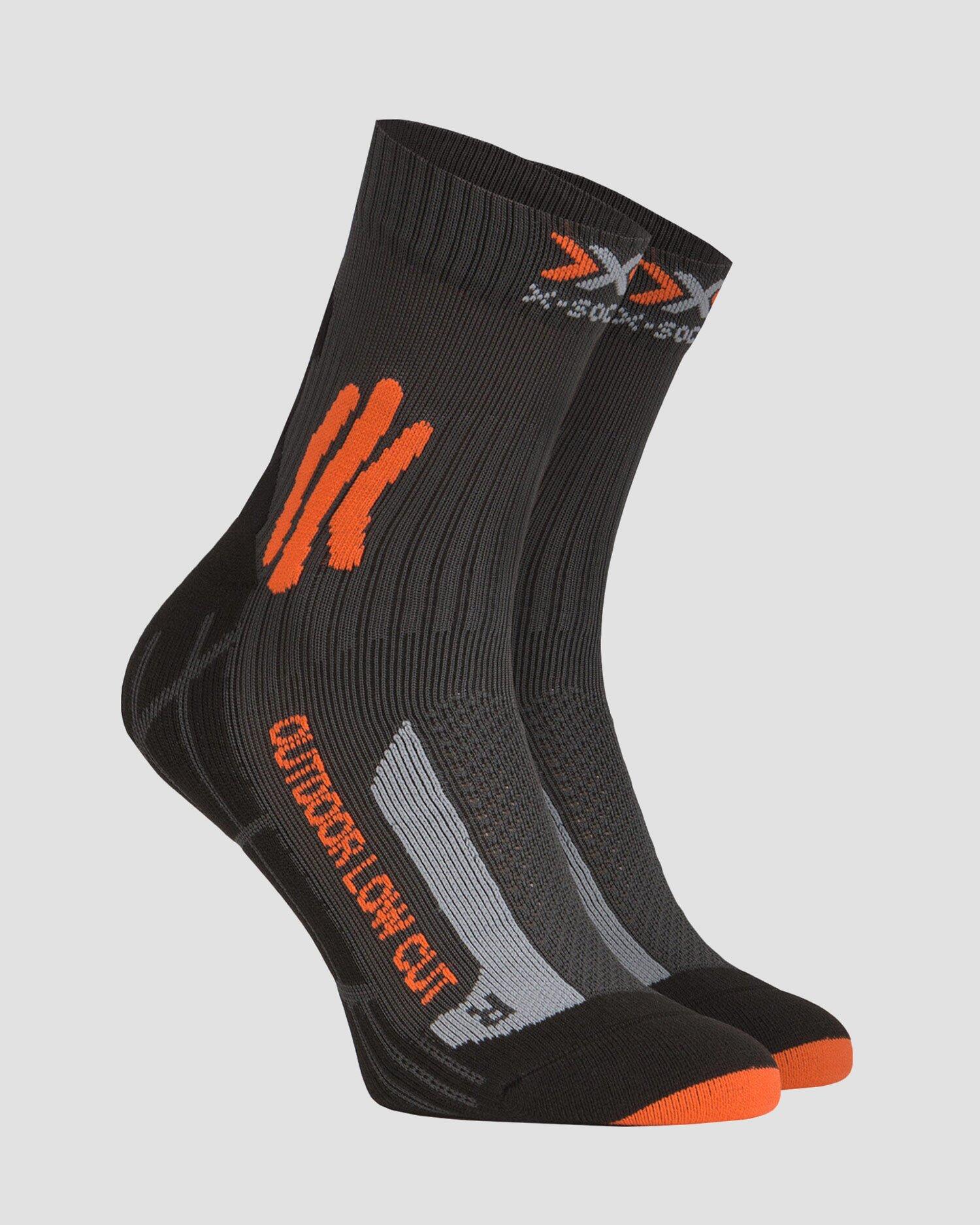 Chaussettes de marche extérieure en polyamide orange taille 39/41 2/4