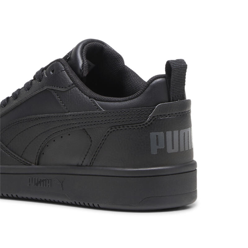 Baskets Rebound V6 Lo Enfant et Adolescent PUMA Black Shadow Gray