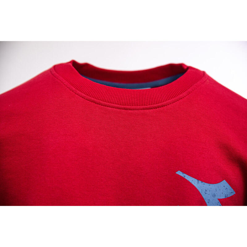 Blusa Diadora Crew Shield, Rojo, Hombre