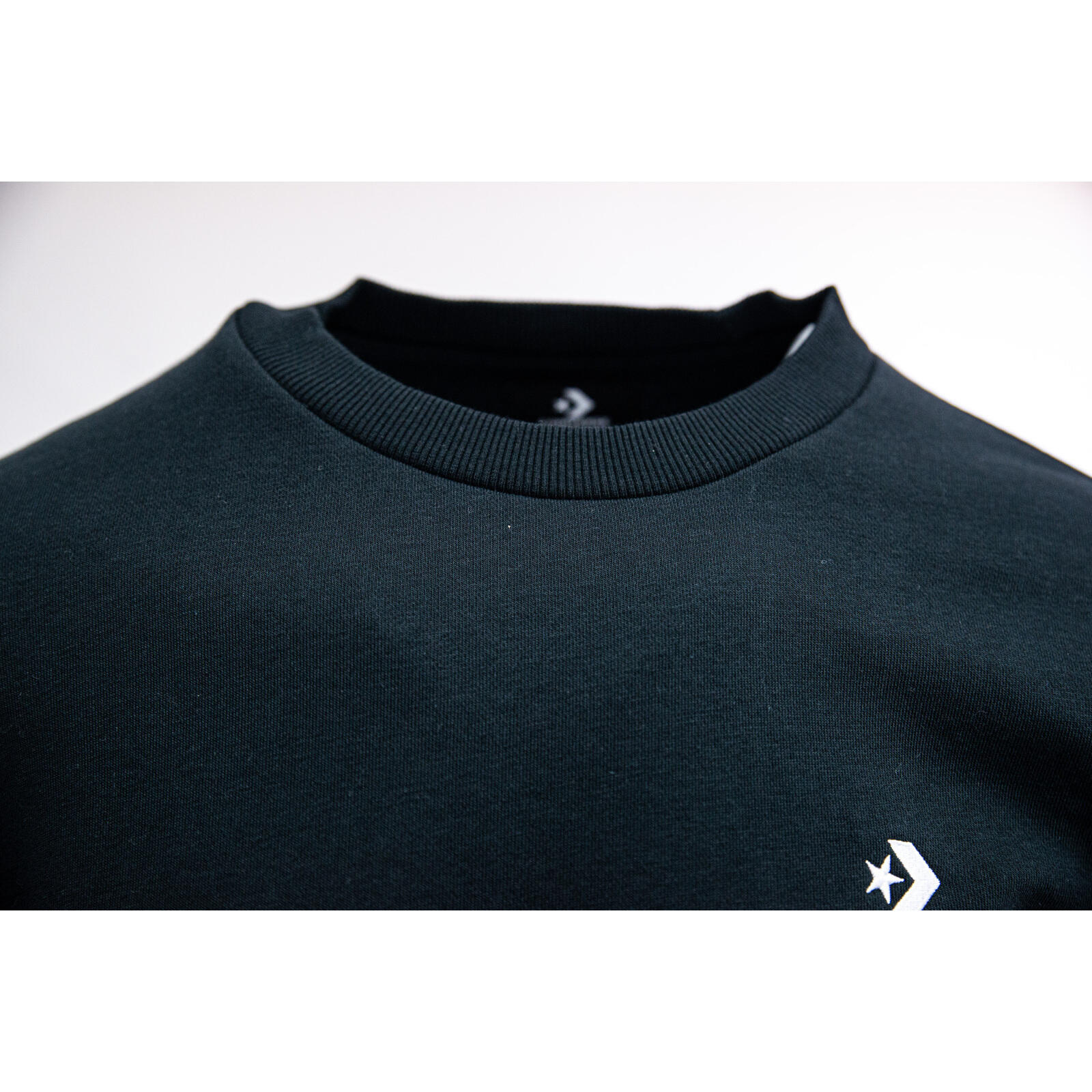 Blusa Converse Emb Crew Ft, Negro, Hombre 4/5