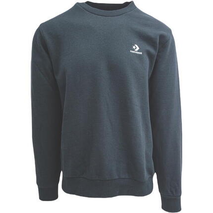 Bluse Converse Emb Crew Ft, Schwarz, Herren