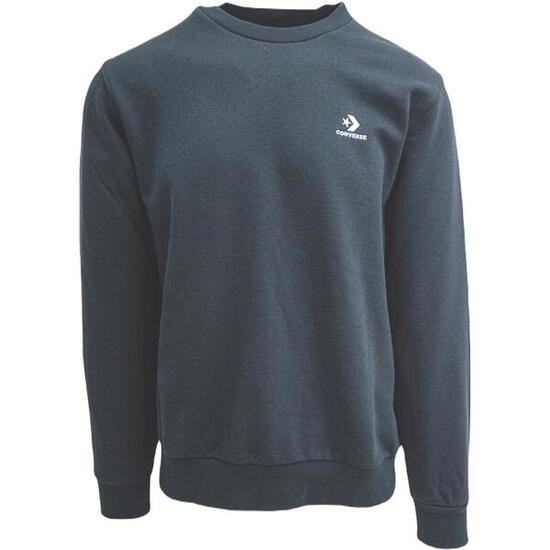 Bluse Converse Emb Crew Ft, Schwarz, Herren