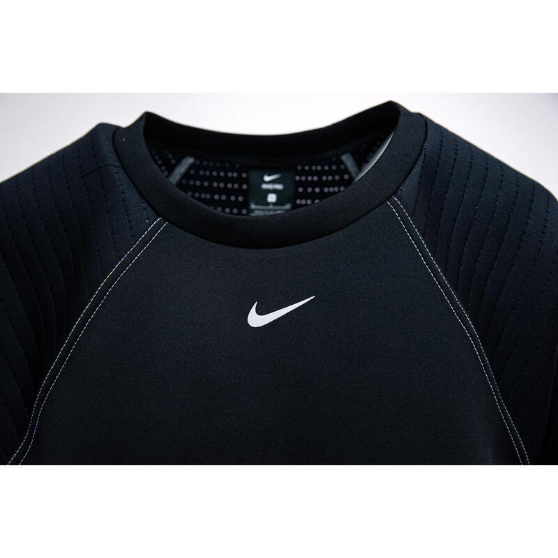 Bluza femei Nike Pro Luxe Crew, Negru