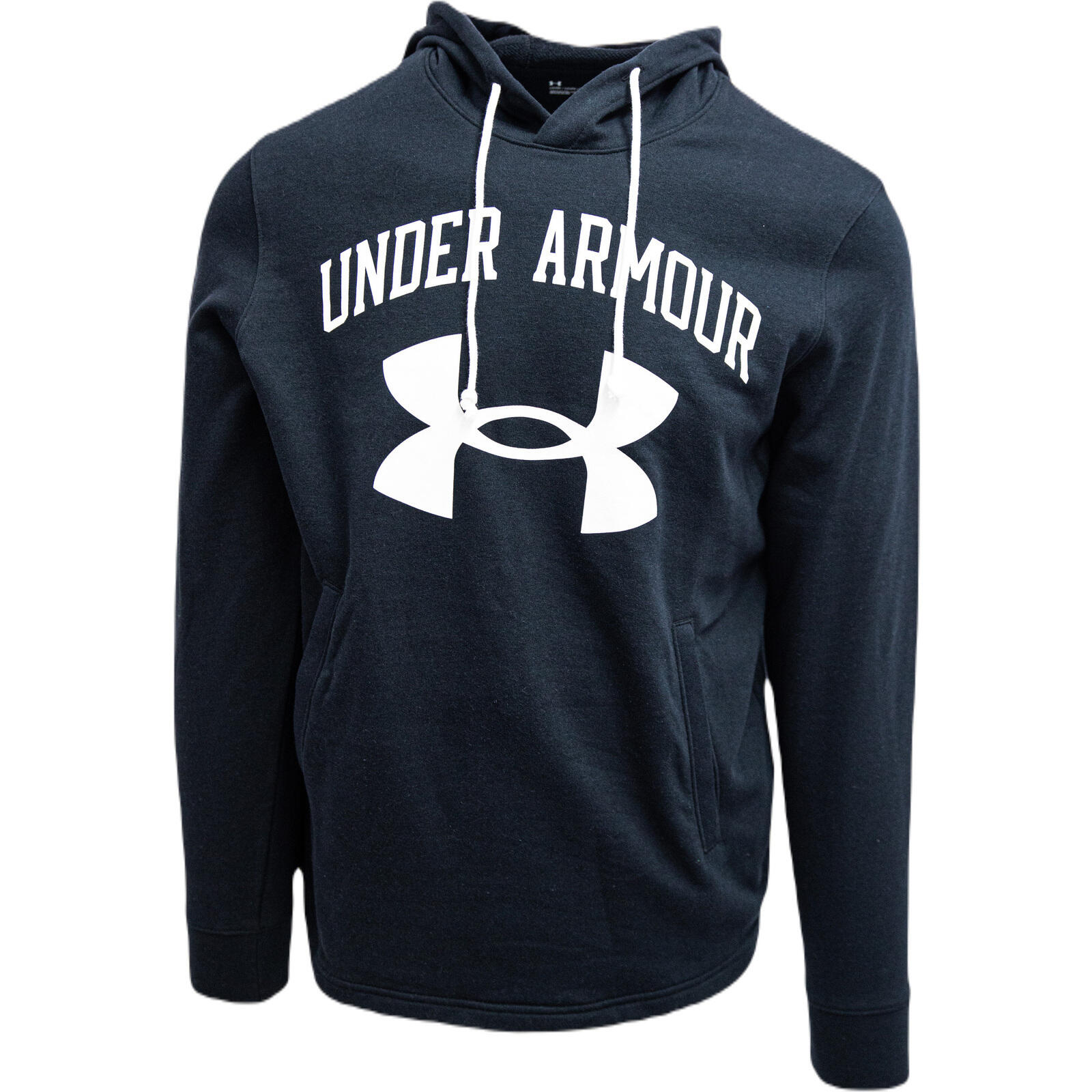 Kapuze Under Armour Ua Rival Terry Big Logo, Schwarz, Herren 5/5