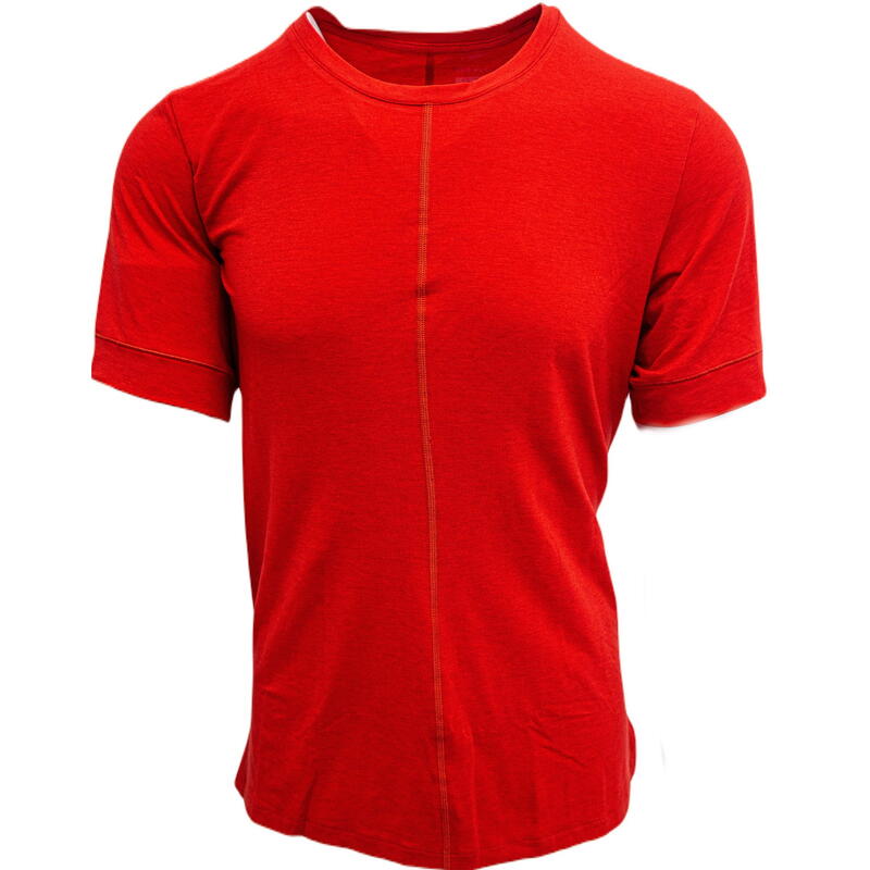 Camiseta de manga corta Nike Yoga Dri-Fit, Rojo, Hombre