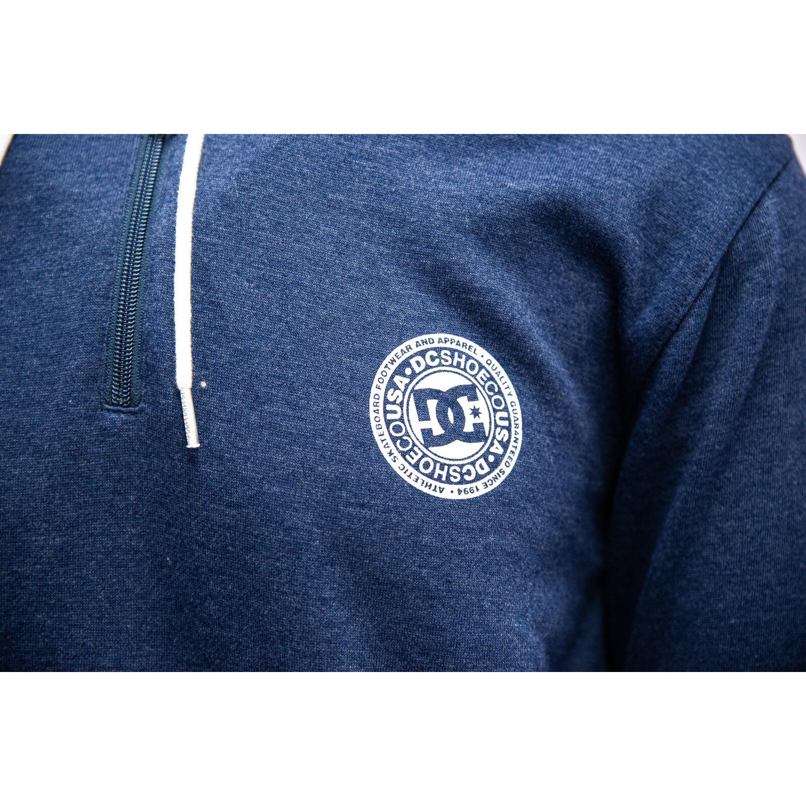 Felpa con cappuccio DC Shoes Rebel Half-Zip Hoodie, Blu, Uomini 5/5
