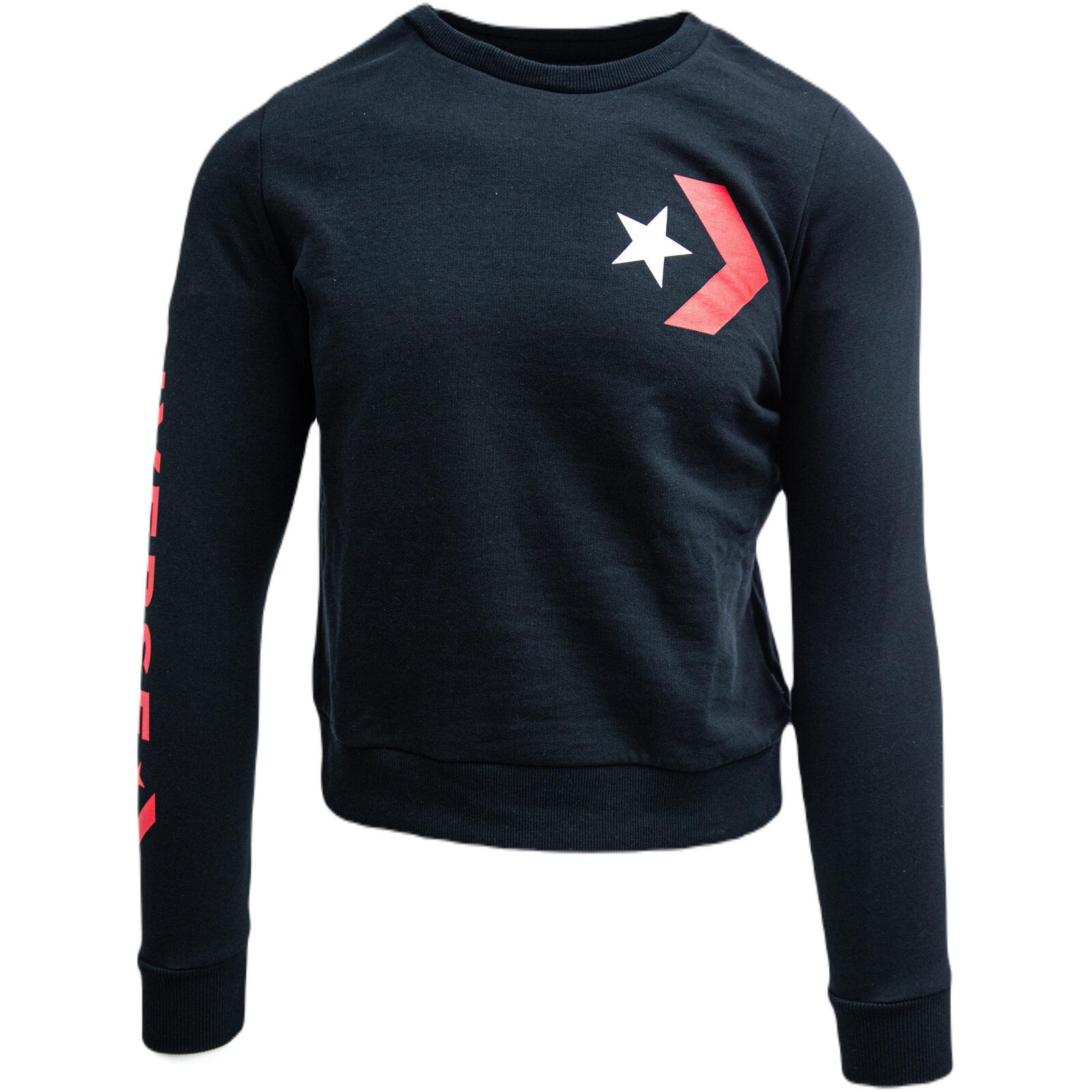 Camisola converse cu imprimeu logo, preto, mulheres