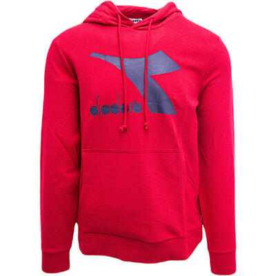 Kap diadora big logo. rood. mannen