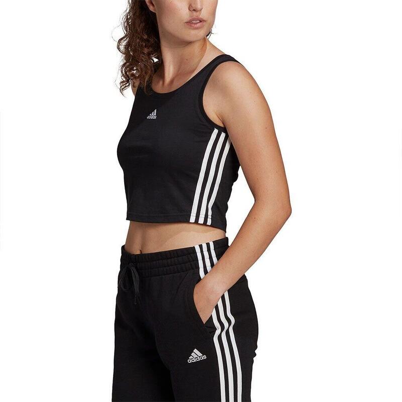 Maiou femei adidas Essentials Cropped, Negru