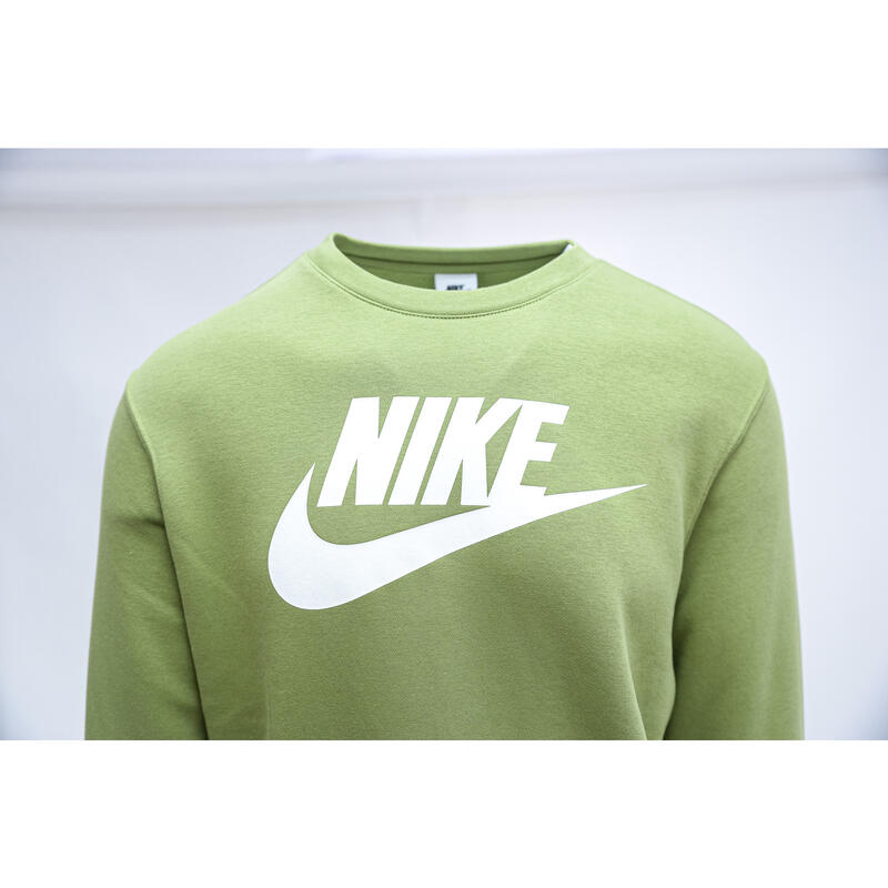 Blusa Nike Club Fleece Crewneck, Verde, Hombre