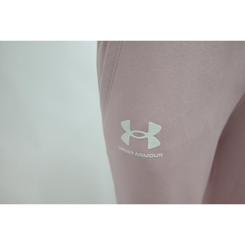 Pantaloni femei Under Armour Rival Fleece, Roz