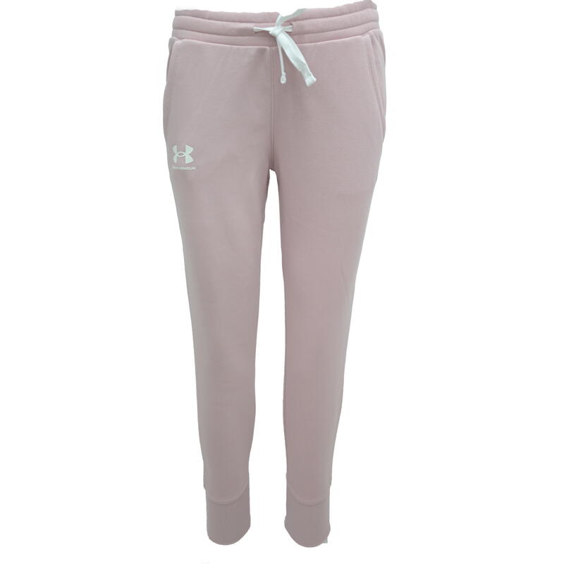 Pantaloni femei Under Armour Rival Fleece, Roz