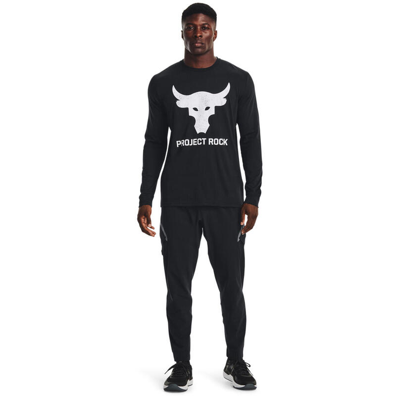 Chemisier Under Armour Project Rock Brahma Bull, Noir, Hommes