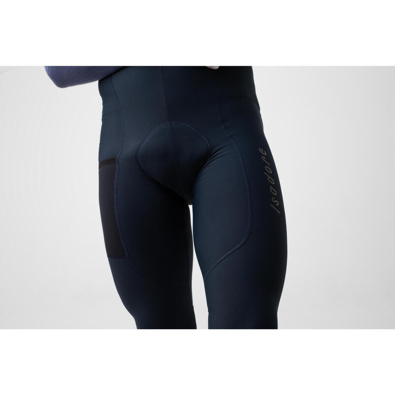 Leggings da ciclismo da uomo Termico Signature Grafite Blu