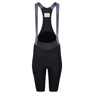 Pantaloncini con bretelle da ciclismo da donna Termico Signature Nero