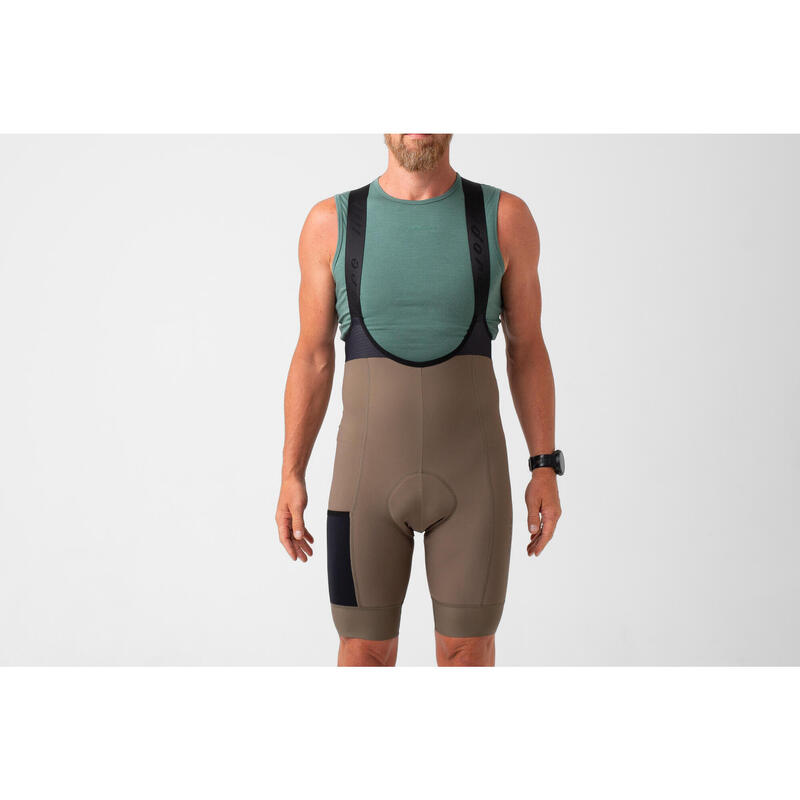 Herren Rad Trägerhose Thermisch Signature Morchel