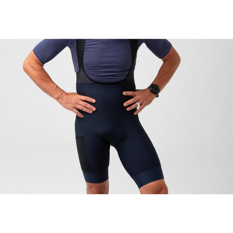 Herren Rad Trägerhose Thermisch Signature Blaugrafit