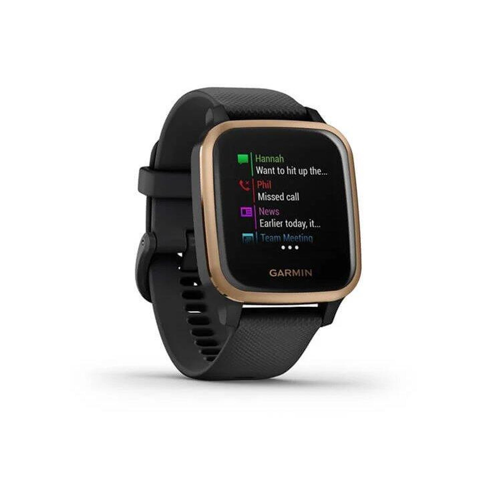 Reconditionné - Garmin Venu Sq Music Black/Rose Gold - Excellent état