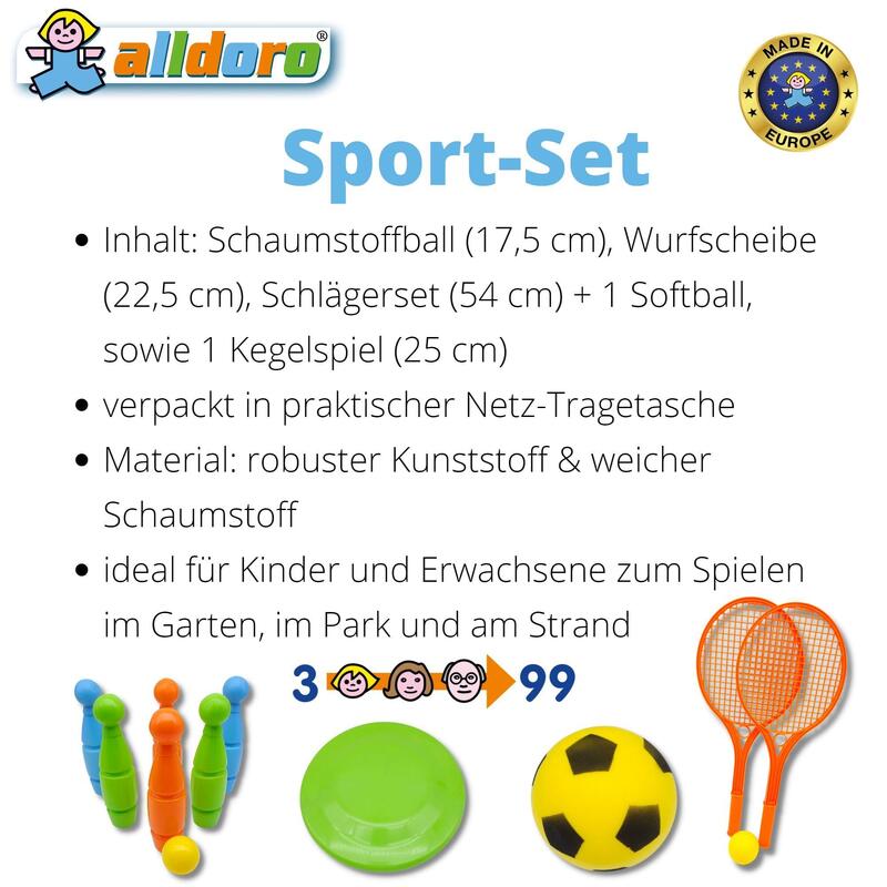 Outdoor-Sportartikel Set für Kinder in Tragetasche